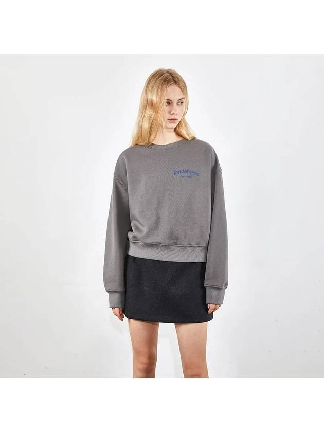 round neck graffiti sweatshirt gray - VOYONN - BALAAN 5