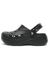 Baya Clog Platform Sandals Black - CROCS - BALAAN 2