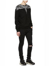 Men's Double Wing Sweatshirt Black - MARCELO BURLON - BALAAN 3