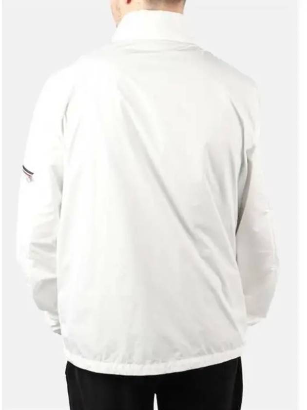 Ruinette Logo Patch Nylon Zip Up Jacket White - MONCLER - BALAAN 4