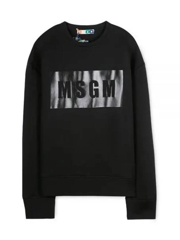 Box Logo Sweatshirt Black - MSGM - BALAAN 2