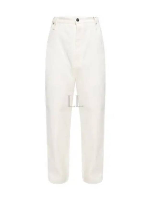 Cotton Straight Pants White - AMI - BALAAN 2