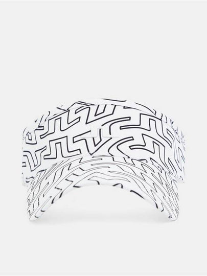 Samir Print Visor White Outline Bridge Swirl - J.LINDEBERG - BALAAN 2