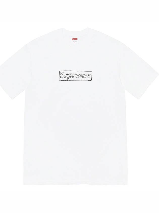 KAWS Chalk Short Sleeve Box Logo TShirt - SUPREME - BALAAN 3