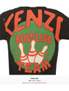 Bowling Oversized Cotton Short Sleeve T-Shirt Black - KENZO - BALAAN 10