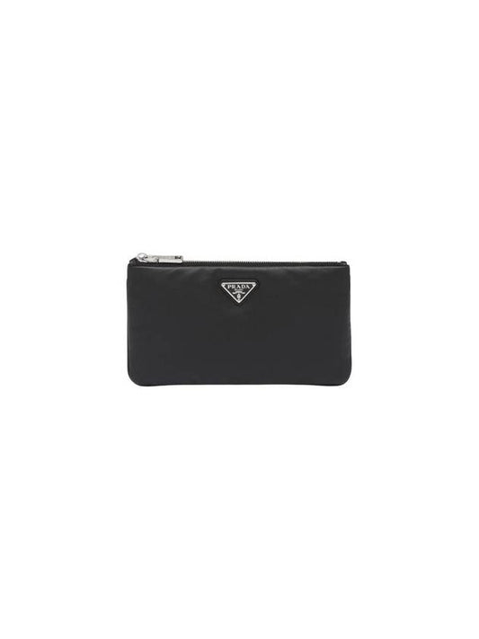 Leather Pouch Black - PRADA - BALAAN 1