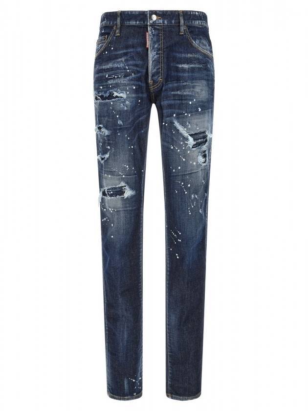 Dark Ripping Bleach Wash Cool Guy Jeans - DSQUARED2 - BALAAN.