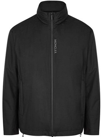 Men's ITIER Logo Zip-up Jacket Black - MONCLER - BALAAN 1