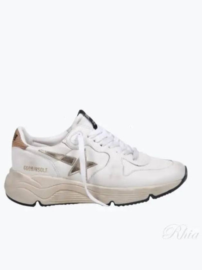 Running Sole Sports Low Top Sneakers Gold White - GOLDEN GOOSE - BALAAN 2