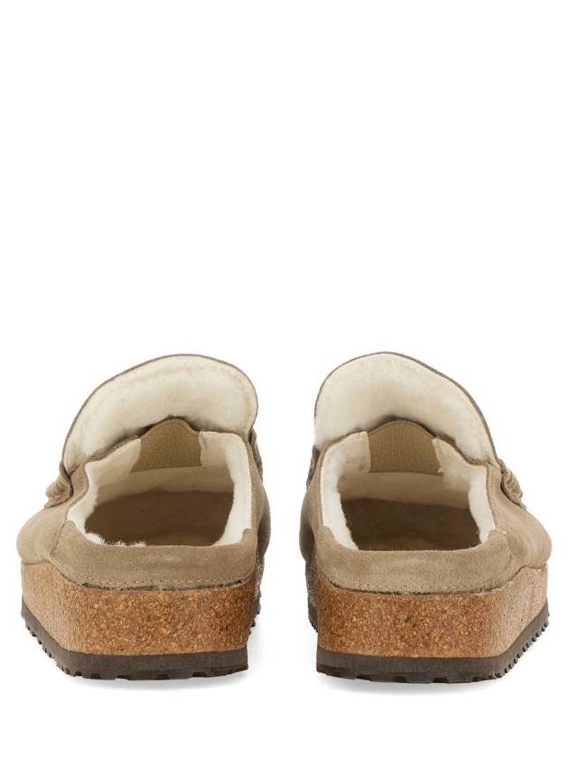 Naples Suede Mule Loafer Taupe Beige - BIRKENSTOCK - BALAAN 5