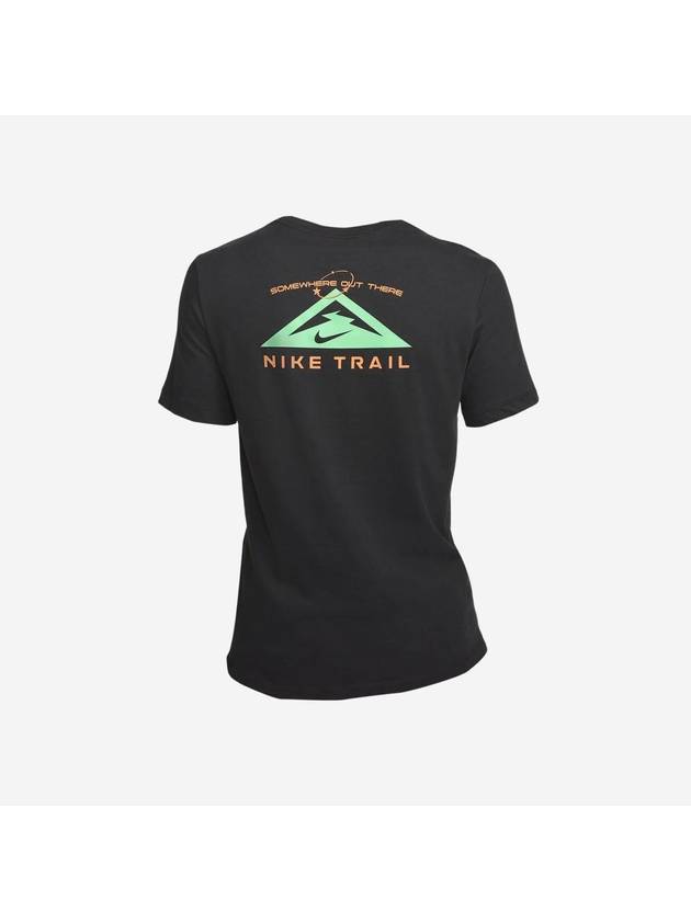 Trail Dri-Fit Running Short Sleeve T-Shirt Black - NIKE - BALAAN 3