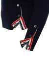 4-Bar V-Neck Cashmere Cardigan Navy - THOM BROWNE - BALAAN 5