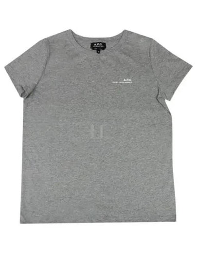 Women's Item Logo Short Sleeve T-Shirt Grey - A.P.C. - BALAAN 2