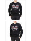 Embroidered Sweatshirt Black - LES HOMMES - BALAAN 3