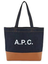 Axel Denim Tote Bag Indigo Blue Brown - A.P.C. - BALAAN 2