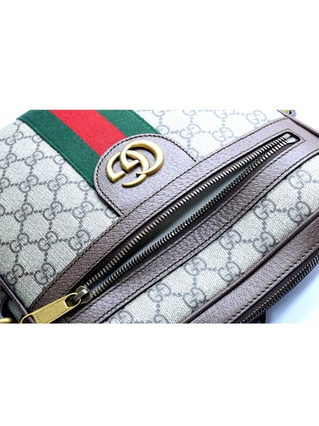 Men's Ophidia GG Small Messenger Bag Beige Ebony - GUCCI - BALAAN.