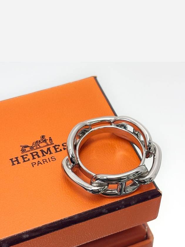 Sangdal Silver Scarf Ring 4VHEA41574 - HERMES - BALAAN 9