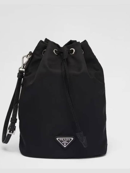 Re-Nylon Drawstring Pouch Black - PRADA - BALAAN 2