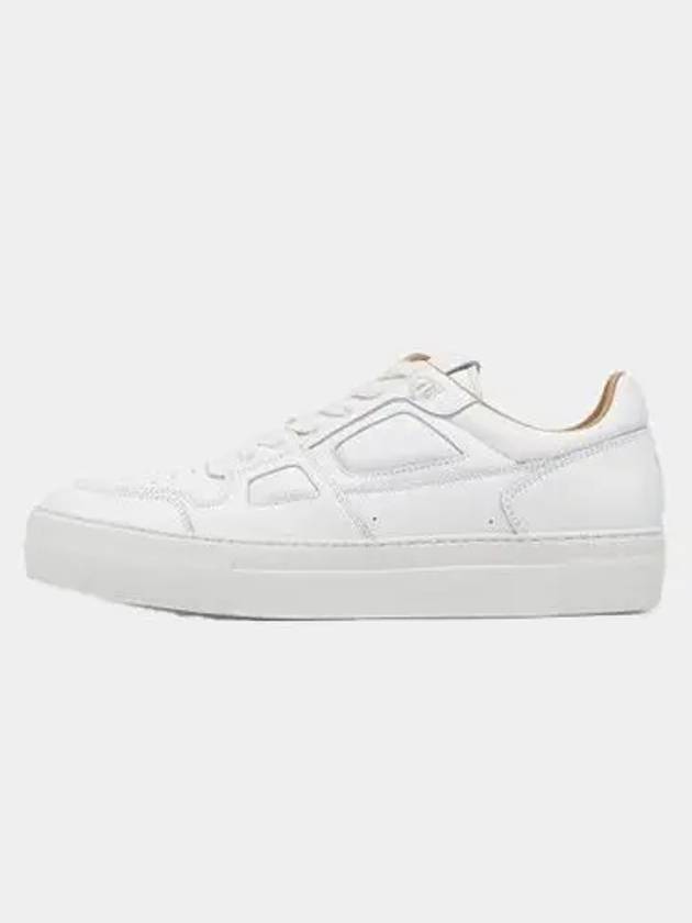 Heart Logo Patch Leather Low Top Sneakers White - AMI - BALAAN 2