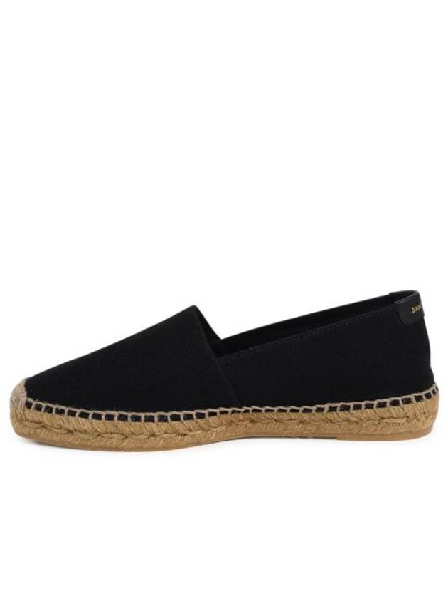 Logo Monogram Espadrilles Black - SAINT LAURENT - BALAAN 3