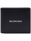 Cash Square Folded Wallet Black - BALENCIAGA - BALAAN 3