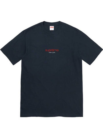 Classic Logo Tee Navy CLASSIC LOGO TEE NAVY - SUPREME - BALAAN 1