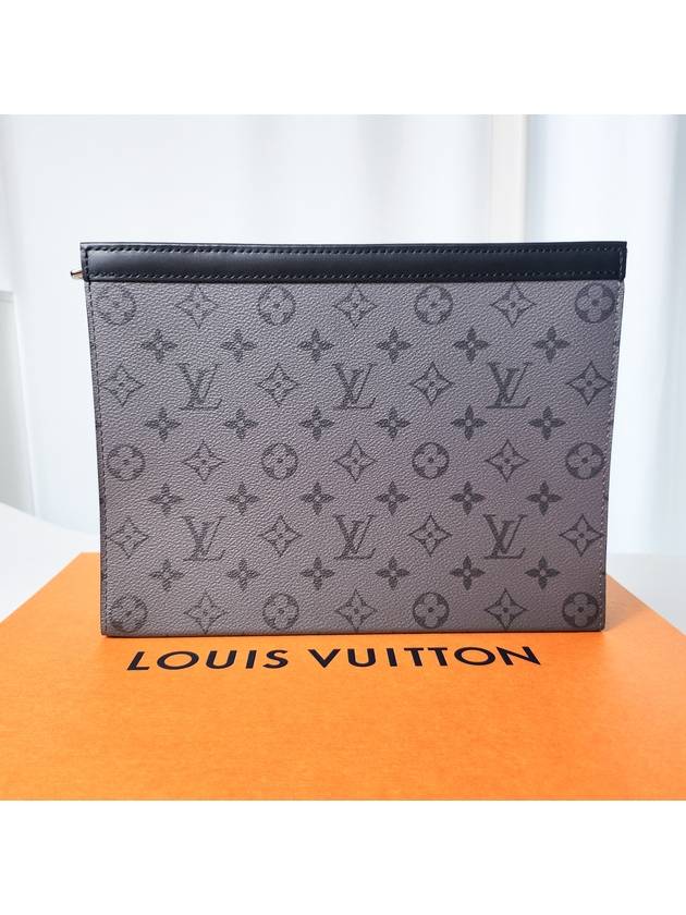 Monogram Eclipse Reverse Pochette Voyage MM Pouch Bag Grey - LOUIS VUITTON - BALAAN 10