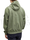 Light Soft Shell R E Dye Technology In Recycled Polyester Hooded Jacket Green - STONE ISLAND - BALAAN 10