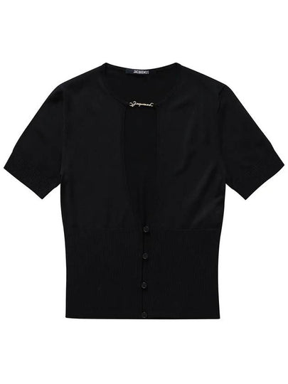 Cut Out Cardigan Black - JACQUEMUS - BALAAN 2