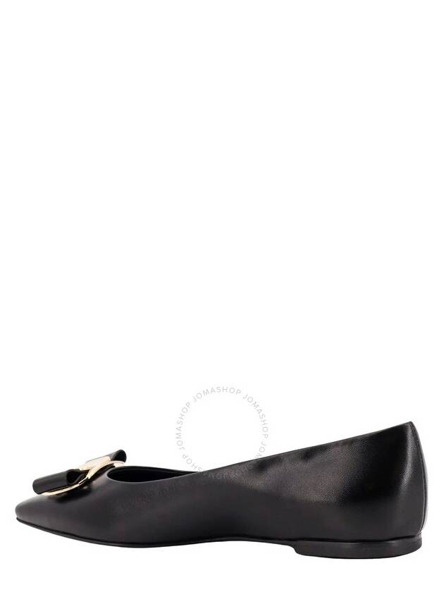 New Vara Plate Ballet Flat Black - SALVATORE FERRAGAMO - BALAAN 4