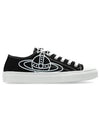 Plimsoll Logo Low-Top Sneakers Black - VIVIENNE WESTWOOD - BALAAN 2