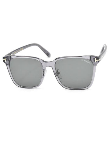 Eyewear Oversized Square Horn-rimmed Sunglasses Grey - TOM FORD - BALAAN 1