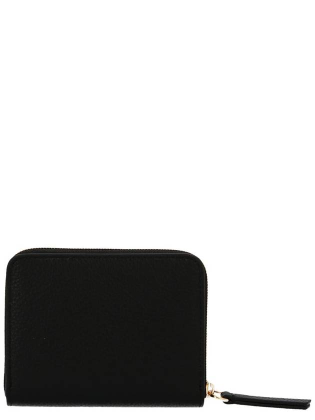 Plaque Zip Around Classic Grain Half Wallet Black - MULBERRY - BALAAN 3