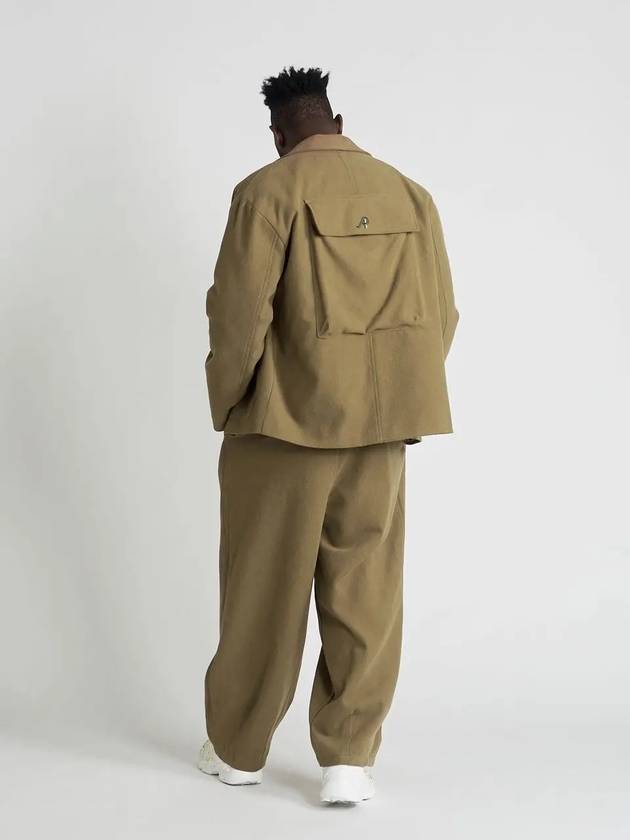 Back Flap Pocket Jacket Dark Beige - ATHPLATFORM - BALAAN 4