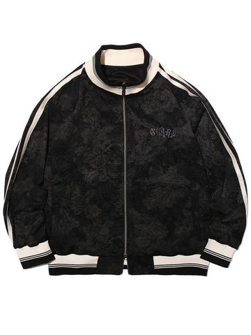 Flower Paisley Vintage Track Jacket Black - OGARP - BALAAN 1