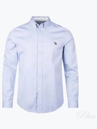 Zebra Patch Long Sleeve Shirt Light Blue - PAUL SMITH - BALAAN 2