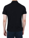 Men's Heart Logo Polo Shirt Black - AMI - BALAAN 5