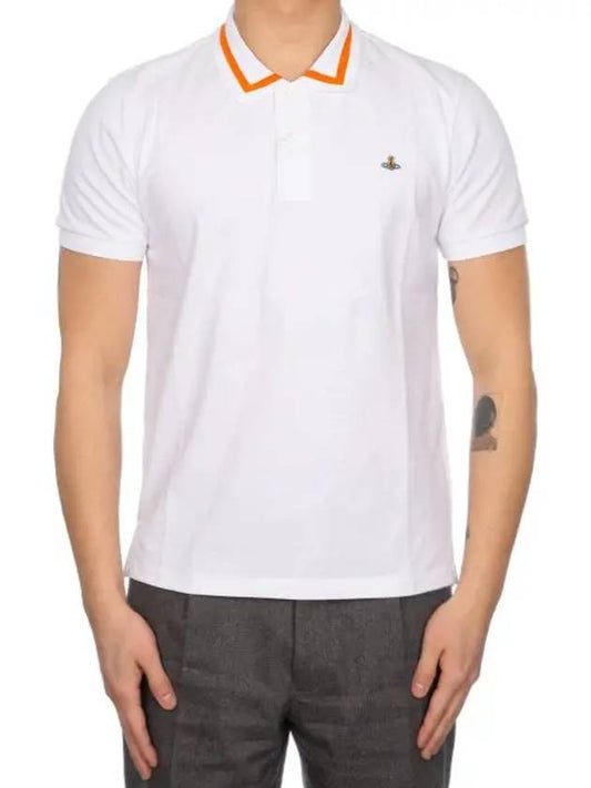 Embroidered collar short sleeve t shirt white 2H010005 - VIVIENNE WESTWOOD - BALAAN 2