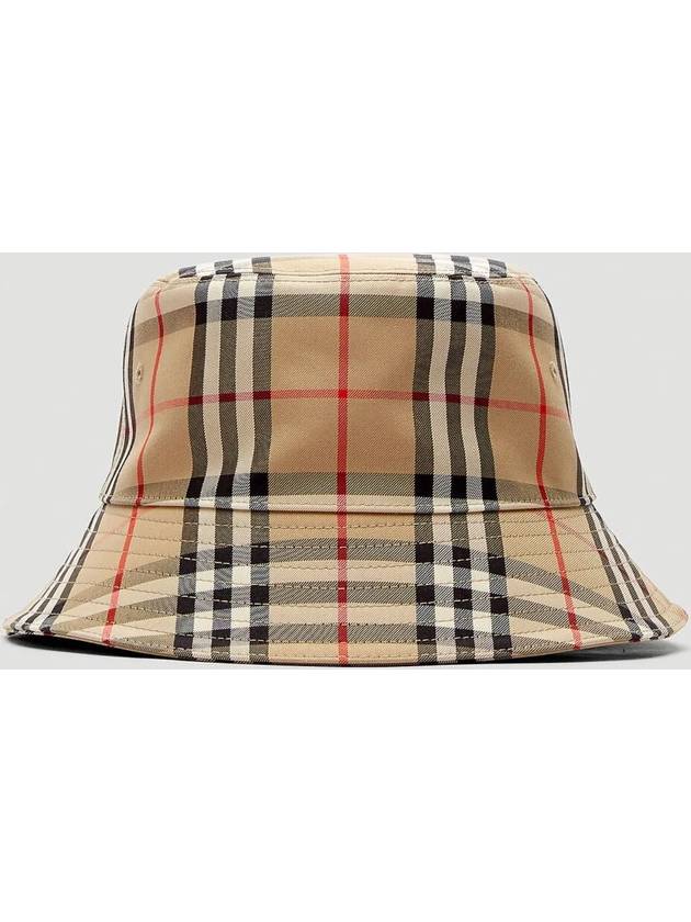 Allover Signature Classic Check Print Pattern Bucket Hat - BURBERRY - BALAAN 1