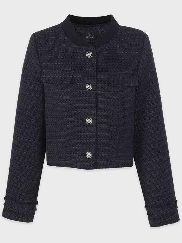 Kairos blouson tweed jacket black - MICANE - BALAAN 6