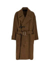 Alpaca Wool Duffel Coat Brown - LEMAIRE - BALAAN 2