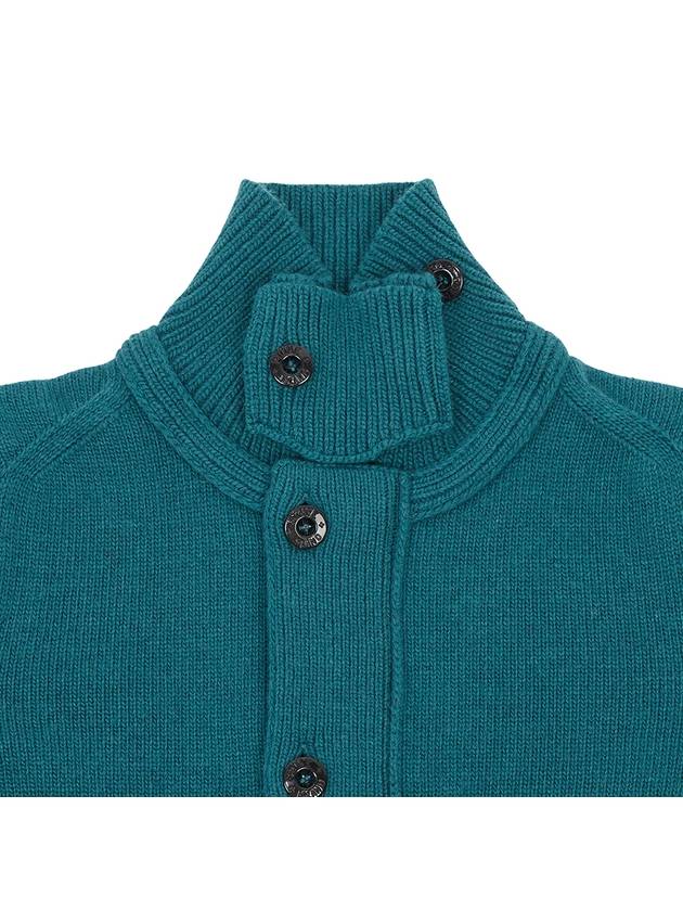 Kids Wappen 7716503A1 V0023 6A8A Wool Zip up Cardigan - STONE ISLAND - BALAAN 4