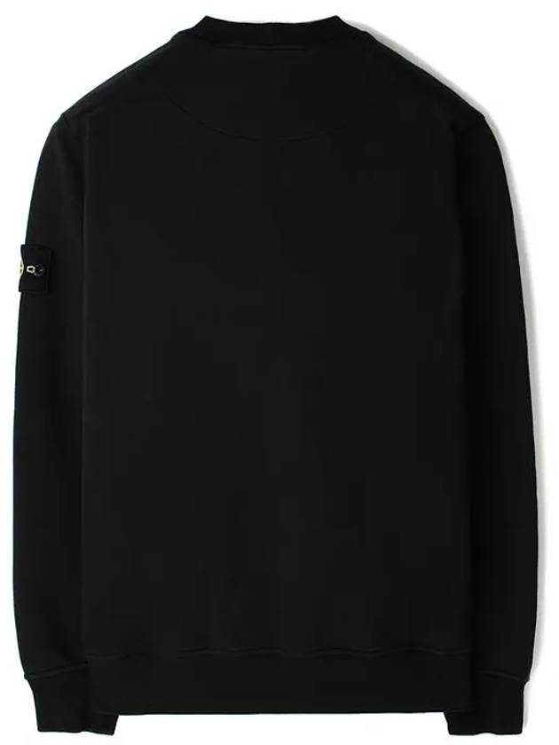 Compass Patch Cotton Sweatshirt Black - STONE ISLAND - BALAAN 3