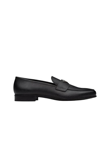 Saffiano leather loafers black - PRADA - BALAAN 1