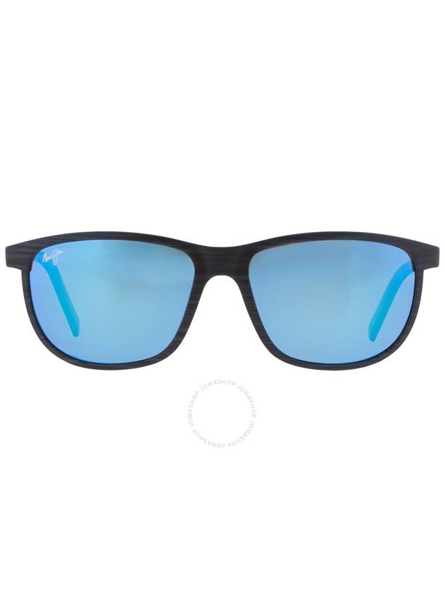 Maui Jim Lele Kawa Blue Hawaii Square Unisex Sunglasses B811-03S 58 - MAUI JIM - BALAAN 1