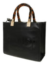 Sunshine Small Leather Tote Bag Black - FENDI - BALAAN 3