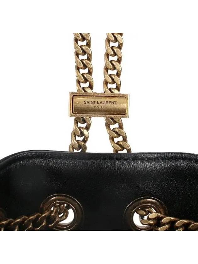 Joe Nano Mini Leather Bucket Bag Black - SAINT LAURENT - BALAAN 10