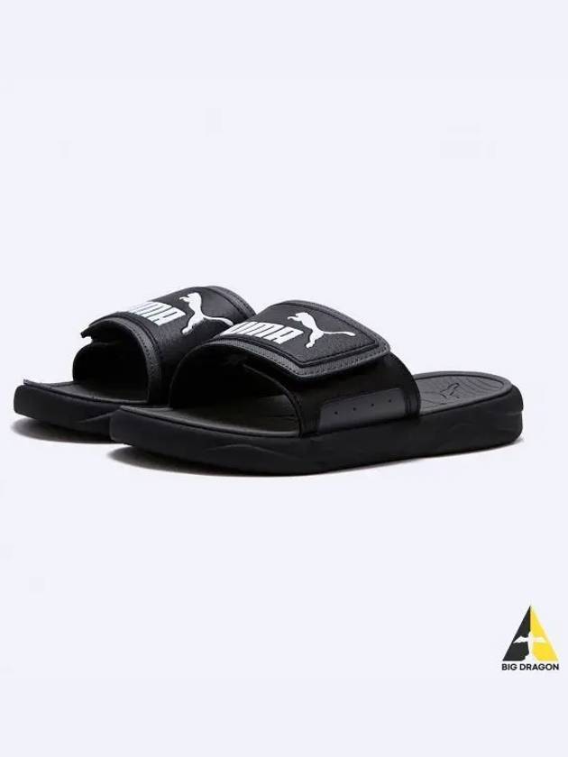 Royal Cat Comfort Velcro Slippers Black - PUMA - BALAAN 2