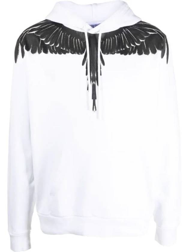 Logo Print Pullover Hoodie CMBB007C99FLE0010110 - MARCELO BURLON - BALAAN 1