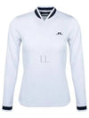 Women's Leonor Mid Layer Golf Zip-Up Jacket White - J.LINDEBERG - BALAAN 2